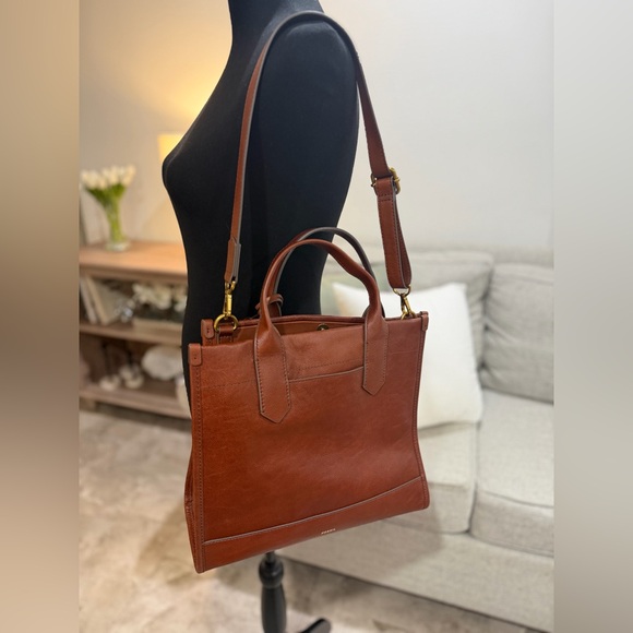 Fossil Handbags - Fossil Brown Leather Large Kyler Tote Bag